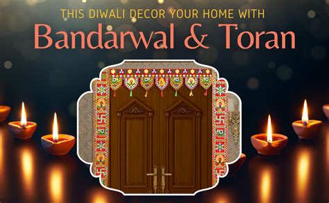 Buy CraftVatika Fabric Handmade Toran Toranam Bandarwal Wall Door ...