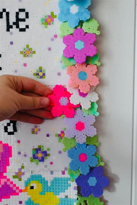 Melty bead flowers | Melted bead crafts, Hama beads design, Perler ...