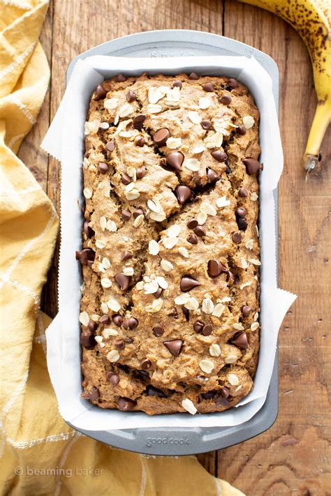 Oatmeal Banana Bread (Vegan) - Beaming Baker