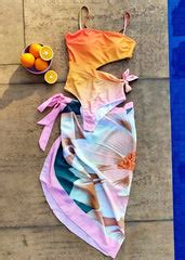 Waves by Shrijal- Blush Crush: One-piece swimsuit by WomanLikeU