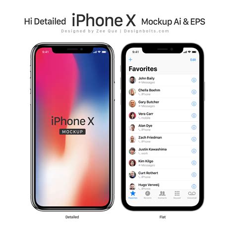 Free Detailed Apple iPhone X Mockup :: Behance