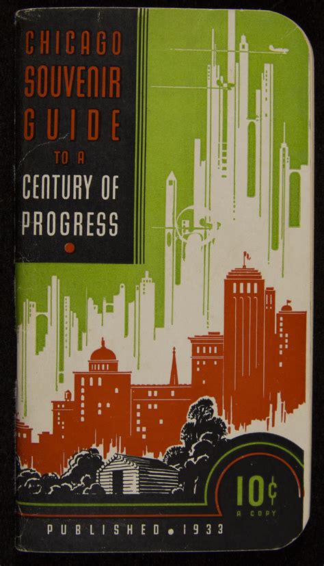 1933 Chicago World's Fair guidebook cover : r/RetroFuturism