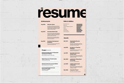 Bold Resume Template - BrandPacks