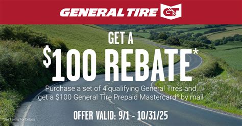 National Tire Rebates - General Tire | Roll into Savings