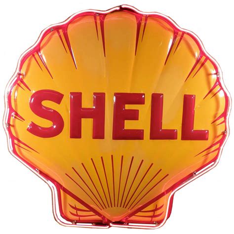 Image result for Shell Neon Sign