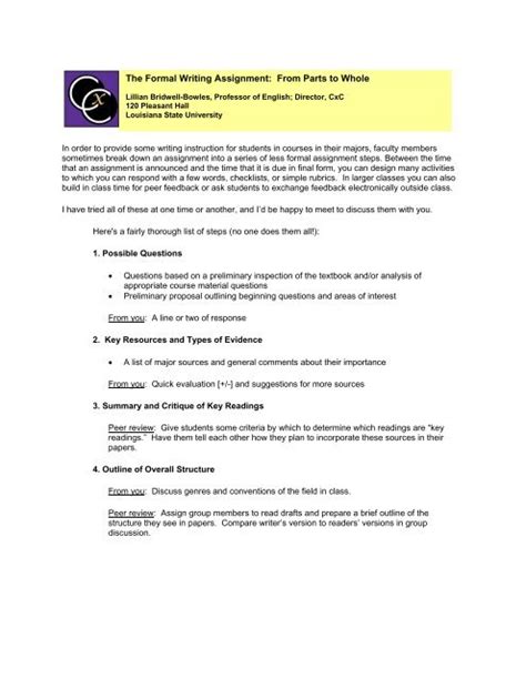 Image result for What Is a Formal Writing Assignment