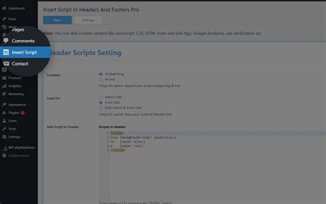 Image result for How to Insert a Script