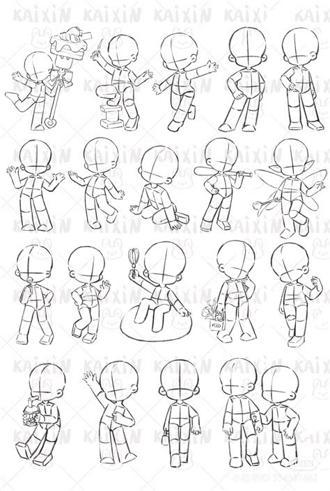 Discover 170 Chibi Poses ideas | drawing base, chibi drawings, anime ...