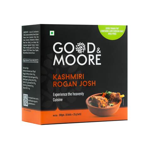 GOOD&MOORE Kashmiri Rogan Josh Pre-mix | Serves 8-10 | Easy to Use ...