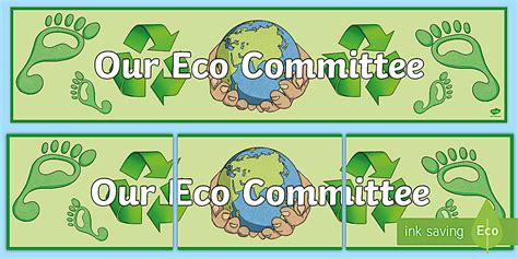 Our Eco Committee Display Banner - Eco Council Display Banner