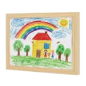 KIDS CLAP A3 Kids Art Display Frame with Storage | Magnetic Front ...