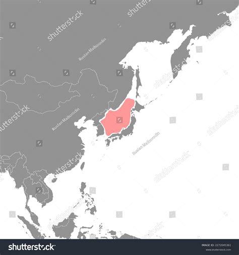 Sea Japan On World Map Vector Stock Vector (Royalty Free) 2272045361 | Shutterstock