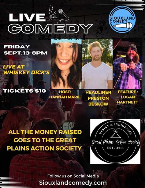 Laugh for Good: Great Plains Action Society, Whiskey Dick's, Sioux City ...
