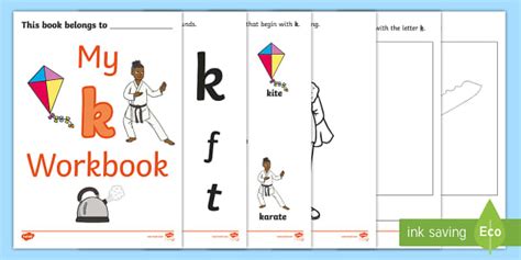 My Letter 'k' Workbook (K1)