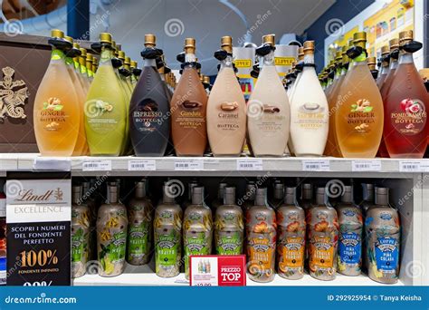Original Natural Limoncello Lemon Liquor in the Italian Store ...