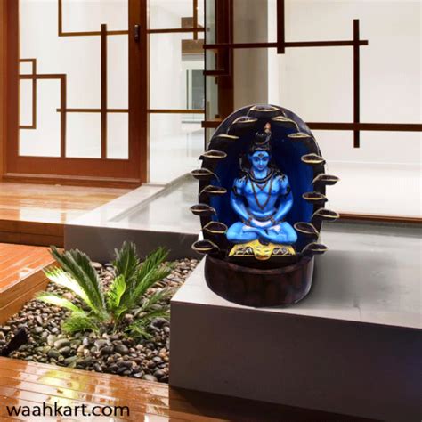 Buy Beautiful Diya Water Fountain With Lord Shiva online at waahkart.com