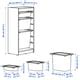 TROFAST storage combination with boxes, white/white, 46x30x95 cm (181 ...