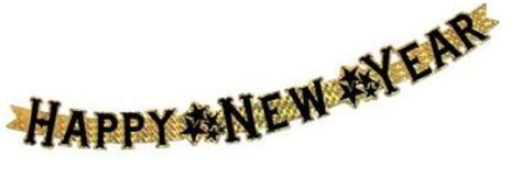 Prismatic Happy New Year Streamer (gold) Party Accessory (1 count) (1 ...