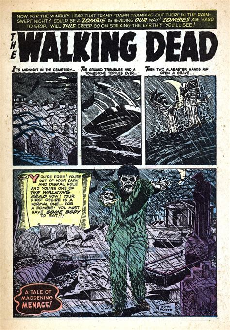 Marvel & Stan Lee Published "The Walking Dead" Zombie Comic in 1954