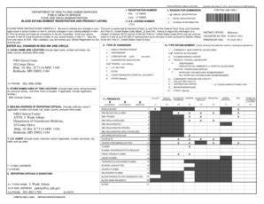 Fillable Online clinicalcenter nih FDA Blood Establishment Registration ...