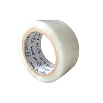 DG Tapes 2 Inch 100 Meters, Pack of 1, 50 Microns Brown BOPP Tape Self ...