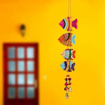 Priscilla Jaipuri Hand-Painted Main Door Latkan Wall Hanging (Wood ...