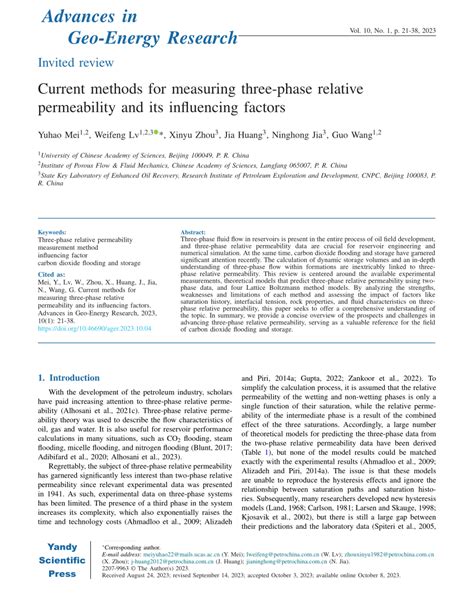 Image result for Three-Phase Relative Permeability