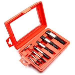 UPTODATETOOLS 8pcs Pipe Screw Extractor Set,Damaged Screw Broken Bolt ...