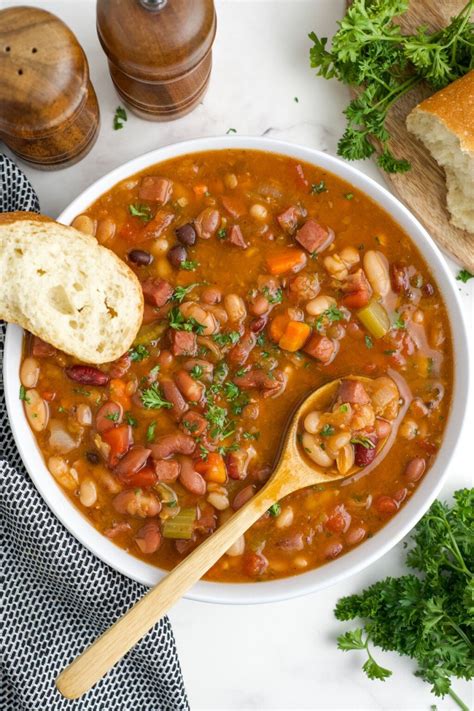 Easy 15 Bean Soup (Slow Cooker) - Kitchen Divas