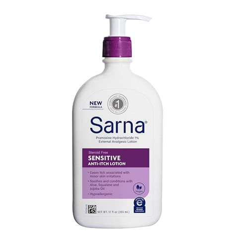 Amazon.com : Sarna Sensitive Anti-Itch Lotion, Steroid-Free, Fragrance ...