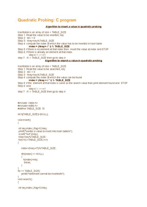 Image result for Quadratic Probing Hash Table Example