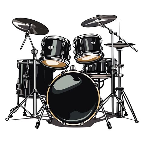 drum set kit musical instruments illustration 26721304 PNG
