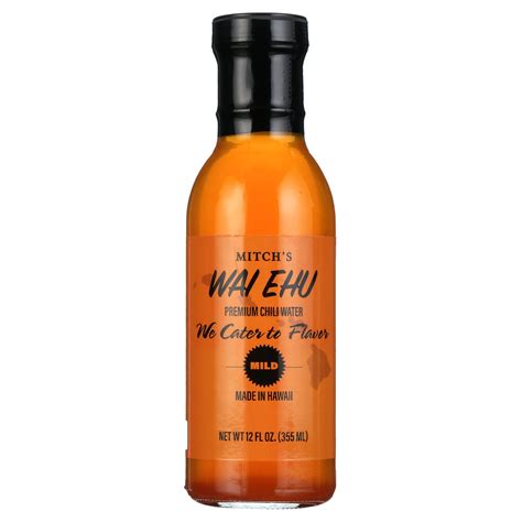 Mitch's Wai Ehu Premium Hawaiian Chili Pepper Water - Mild Hot Sauce ...