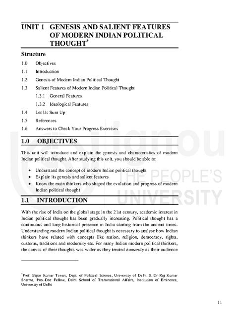 Modern IPT - Helpful notes! - 11 Genesis and Salient Features of Modern ...