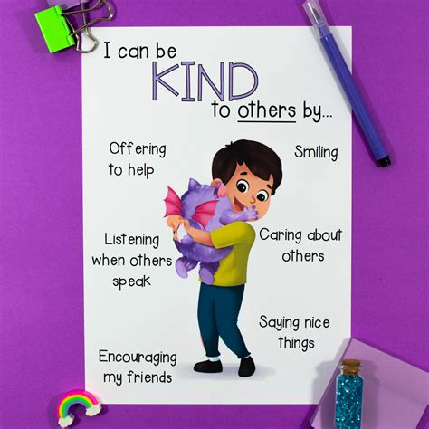 I Can Be Kind Poster Set to Encourage Kindness And Self Kindness | Made ...