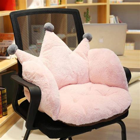 Crown Office Soft Cushion Plush Comfort Seat Pad Cozy Warm | Desertcart ...
