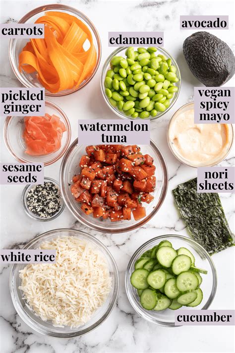 Vegan Poke Bowls With Watermelon Tuna | Jessica in the Kitchen