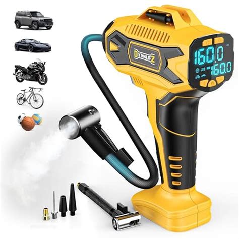 Air DIYtoolifz | DIYtoolifz Cordless Tire Inflator Air Compressor ...
