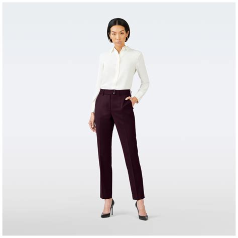 Custom Suits Made For You - Hemsworth Burgundy Suit Women| INDOCHINO