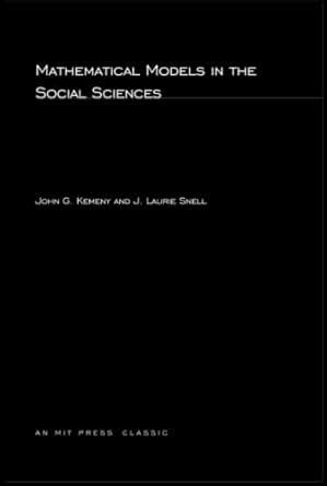 Buy Mathematical Models in the Social Sciences (MIT Press) Book Online ...