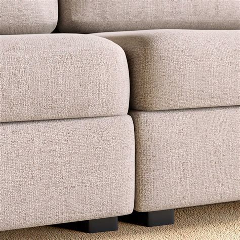 Buy Wells Fabric 3-Seater Sofa with Cushions - Beige from Home Centre ...