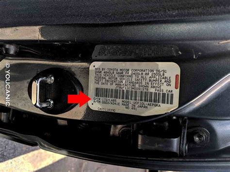 Lexus Paint Code Location 的图像结果