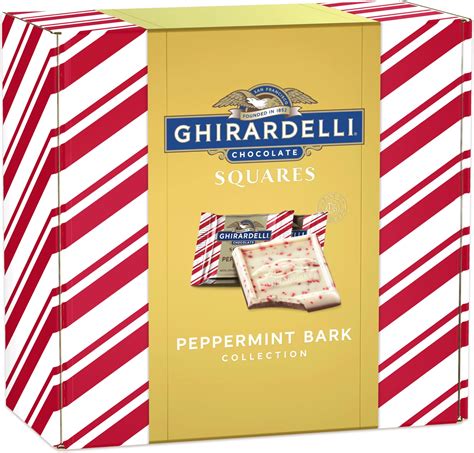 Amazon.com: GHIRARDELLI Peppermint Bark SQUARES and Dark Chocolate ...