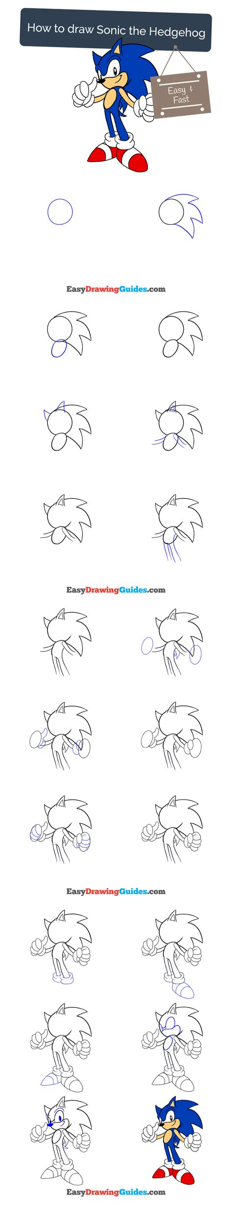 Image result for Free Printable Drawing Sonic Tutorial