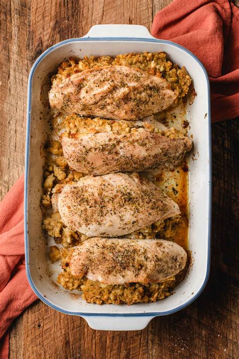 Easy Stuffing Stuffed Chicken Breast - NeighborFood