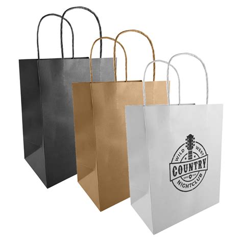 Promotional Kraft Paper Bag - Strong Rope Handles - Bongo