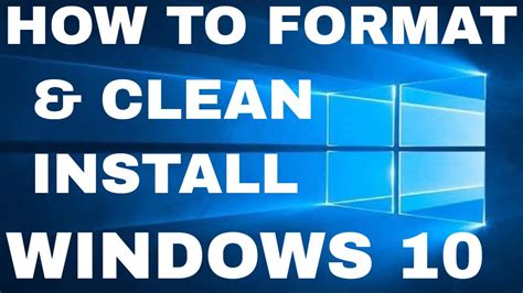 Format Computer and Install Windows 10 的图像结果