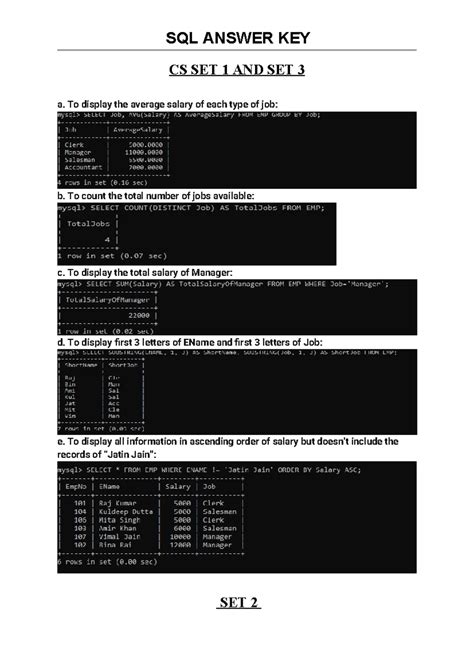 Lab Answer KEY python - xcxzc - ANSWER KEY Set A Question 1 1. Create a ...