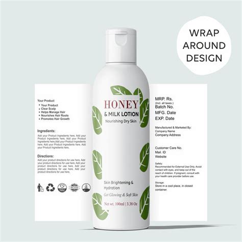 Product Label Template Editable Cosmetic Label Template Skin Care Labe ...