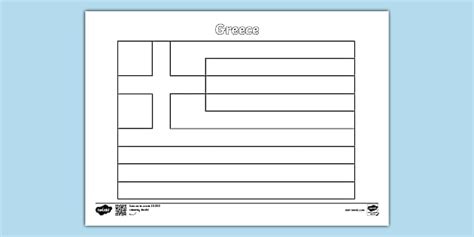 Greece Flag Colouring